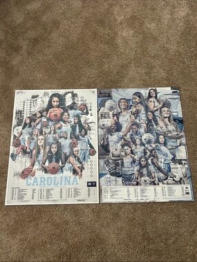 UNC Tar Heels Women's Basketball Poster Set